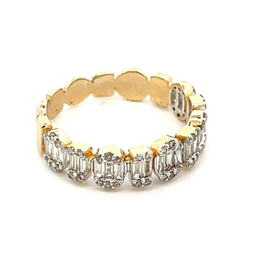 Multi shape Diamond Eternity Band