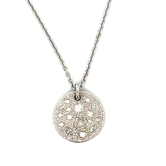 Round Diamond Pendant Necklace