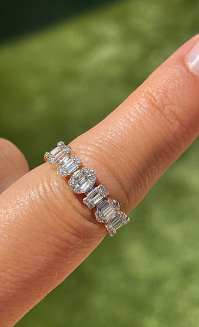 Multi shape Diamond Eternity Band