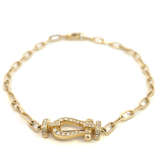 14KYG PaperClip Danty Bracelet