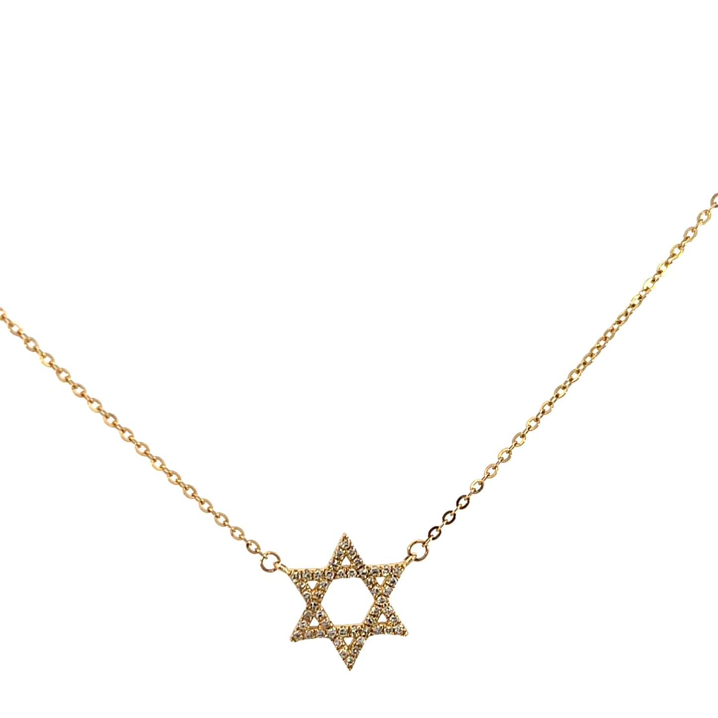 Lab-Grown diamonds Star of David Necklace