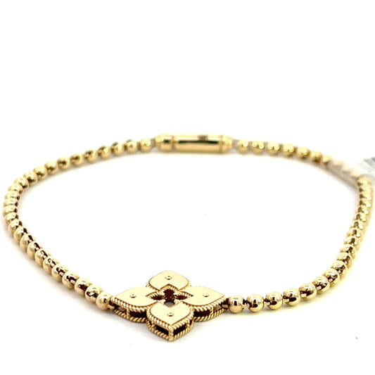 Clover on Bead chain Bracelet