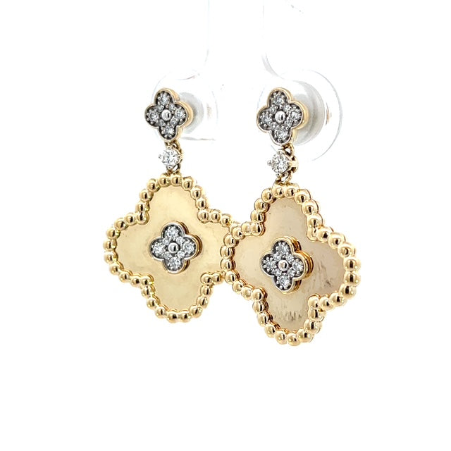 Large Gold Flower earrings