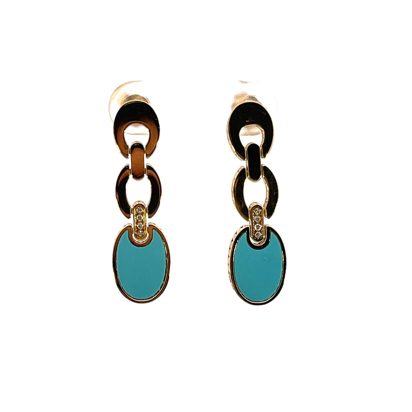 Turquise Italian 14kyg Earrings