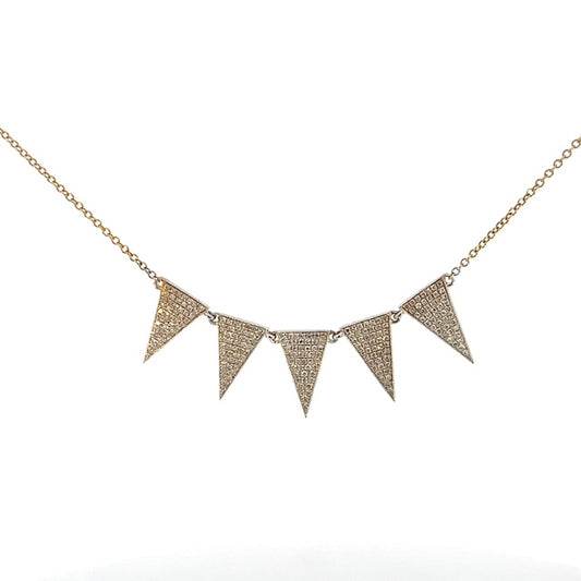 Hanging Diamond Dagger Necklace