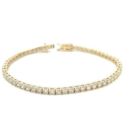 14k Yellow Gold 3.96ctw Tennis Bracelet