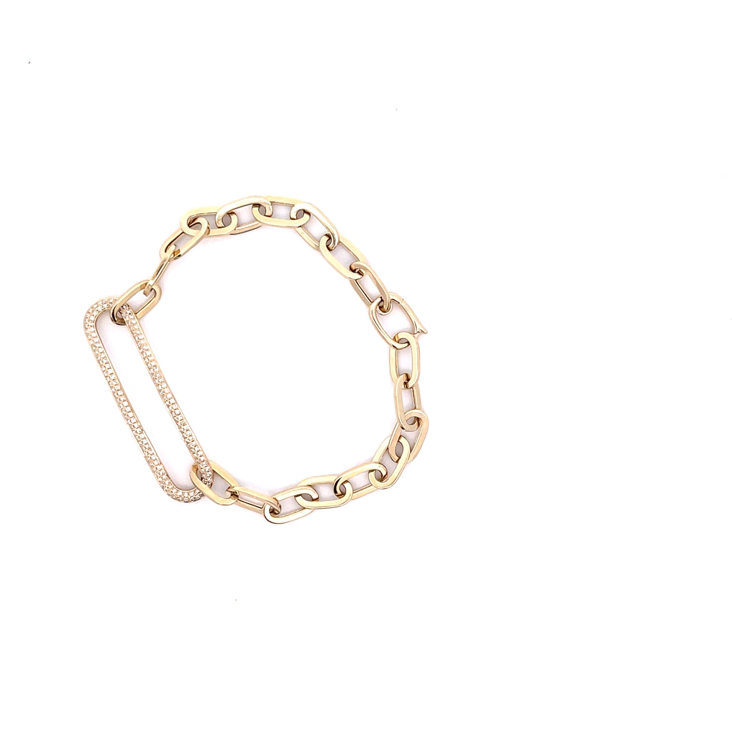 Paperclip Diamond Bracelet