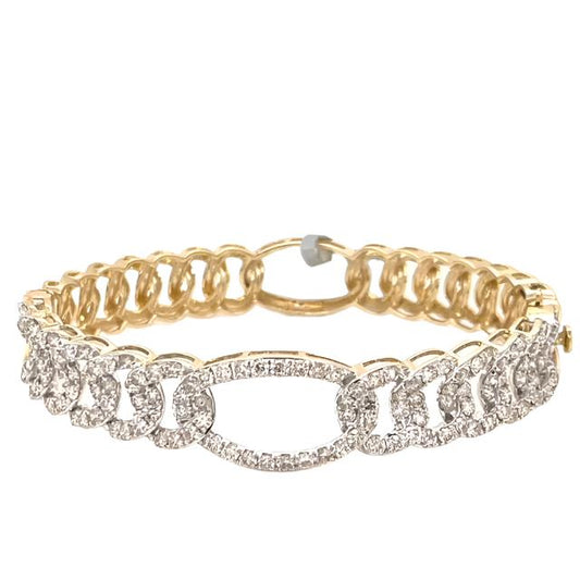 Fancy Diamond Pave Bangle