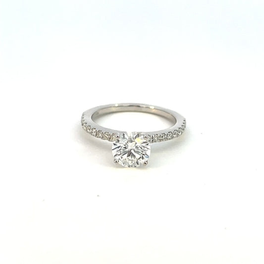 Beautiful Sparkling Round Brilliant Diamond Enagement Ring