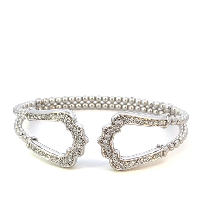 White Gold Diamond Bangle