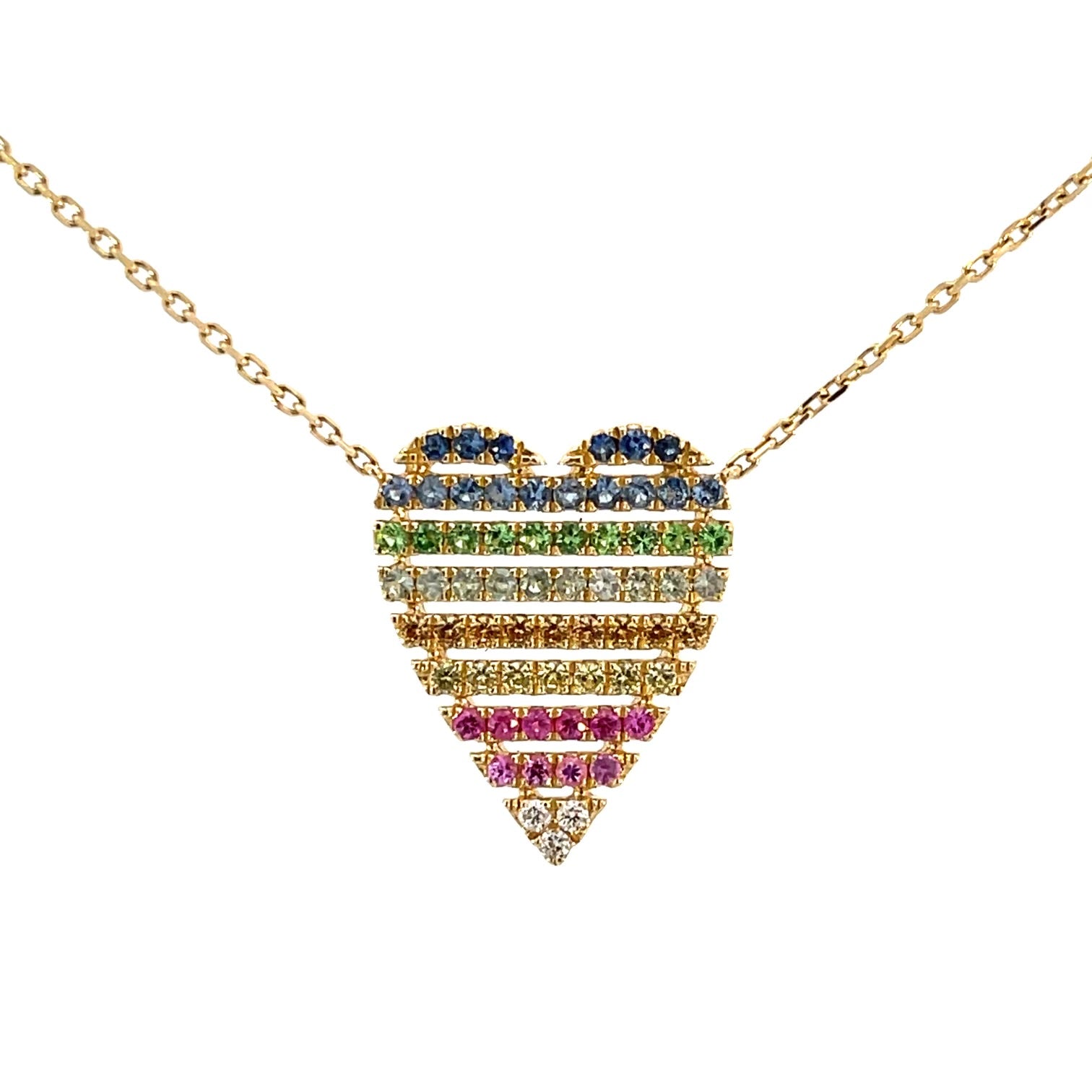 Beautiful Diamond heart necklace