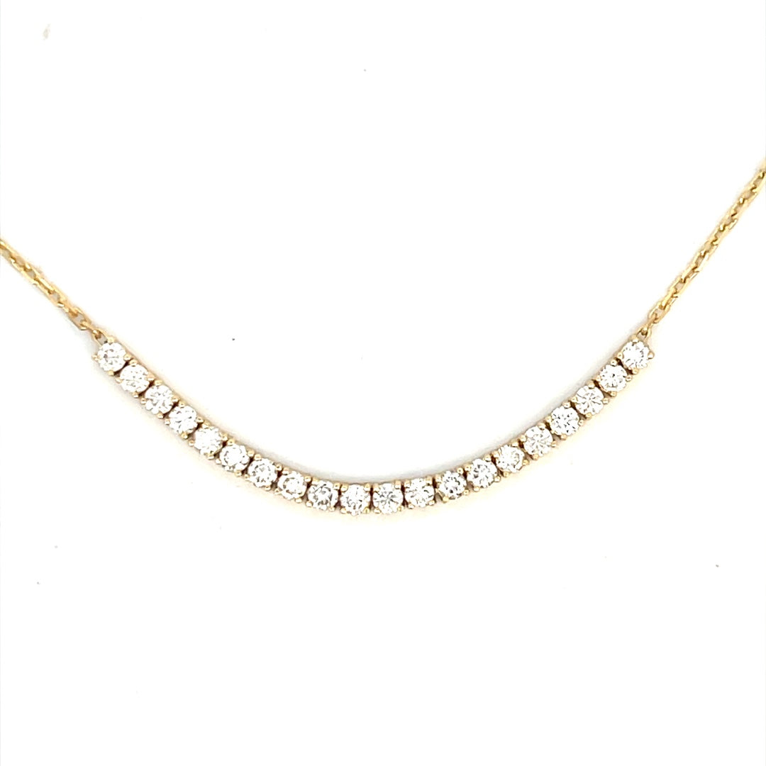 Diamond Bar Tennis Necklace