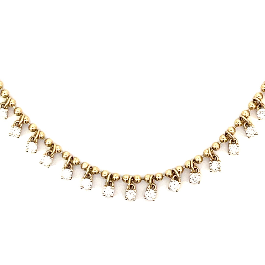 Newest Stye Diamond Drop Necklace