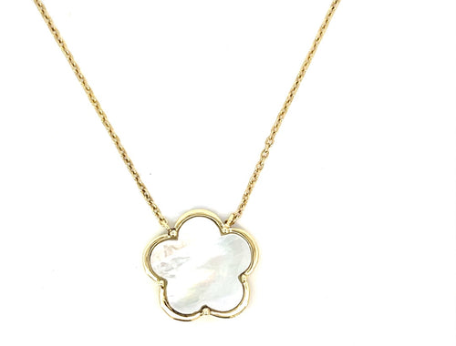 Mother Of Pearl Pendant Flower