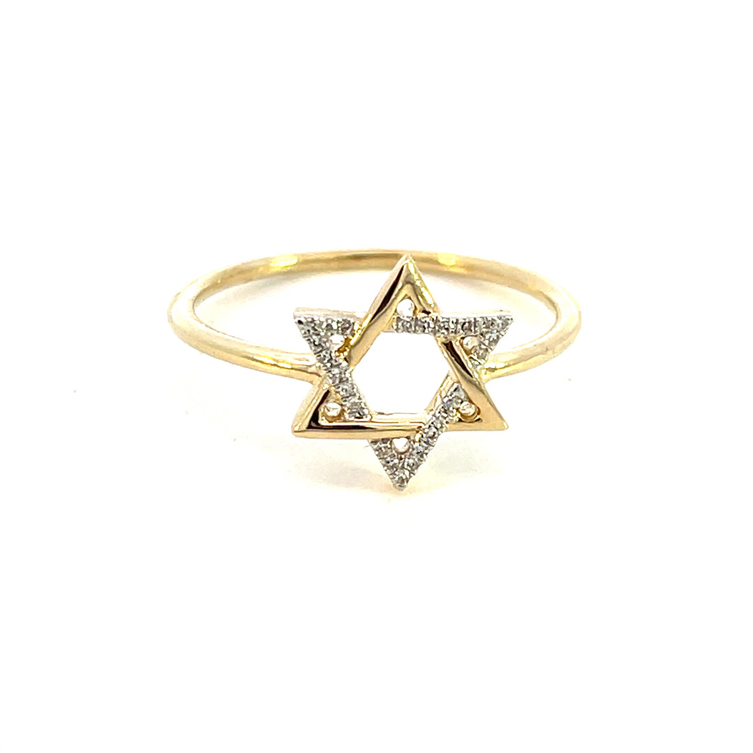 Star Of David Gold Ring