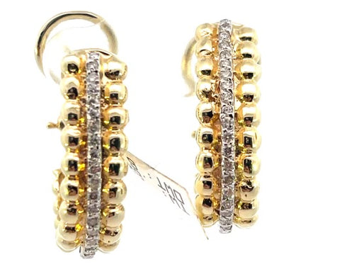 Gold and Diamond  Fancy Earrings
