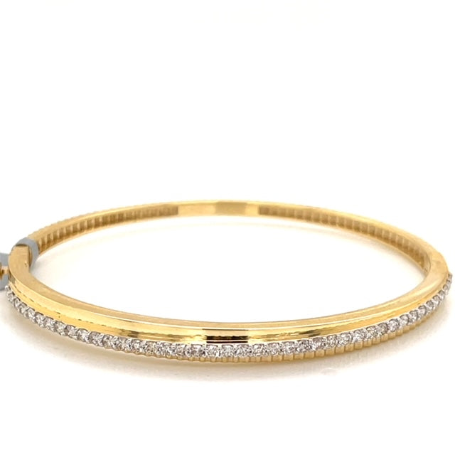 Diamond and Gold Wrap Bangle