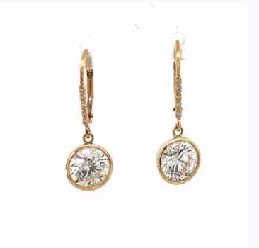 studs with gold wire