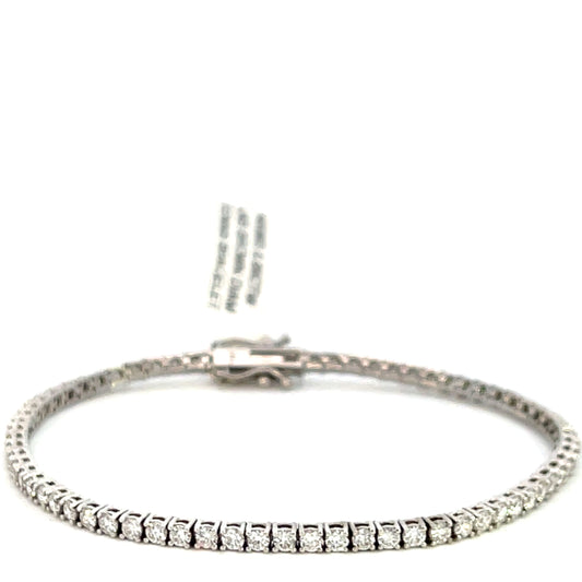 14KWG 2.26CTW Lab Grown Diamond Tennis Bracelet