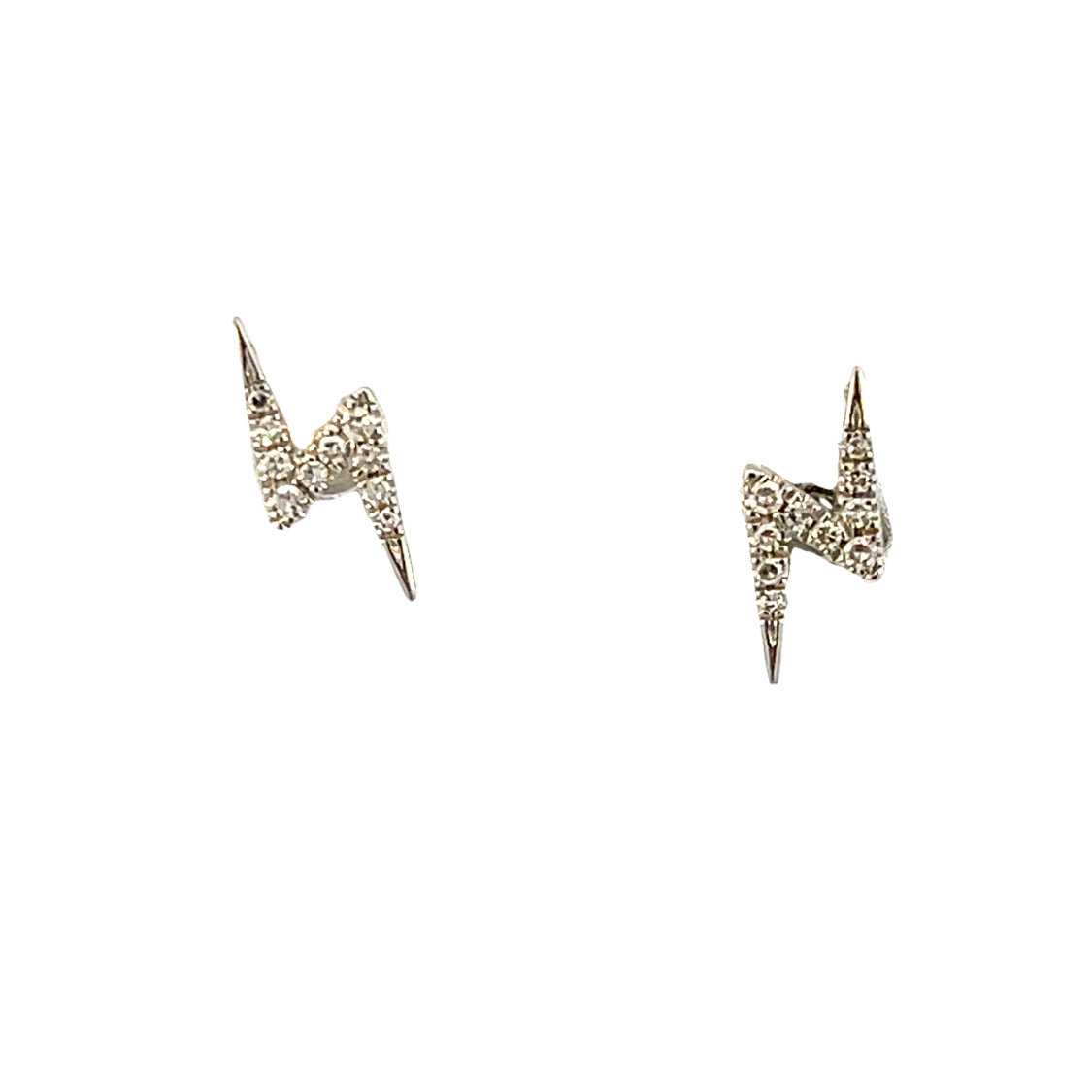 14KWG 0.09CTW 1.9GR LIGHTING DIAMOND STUD EARRINGS