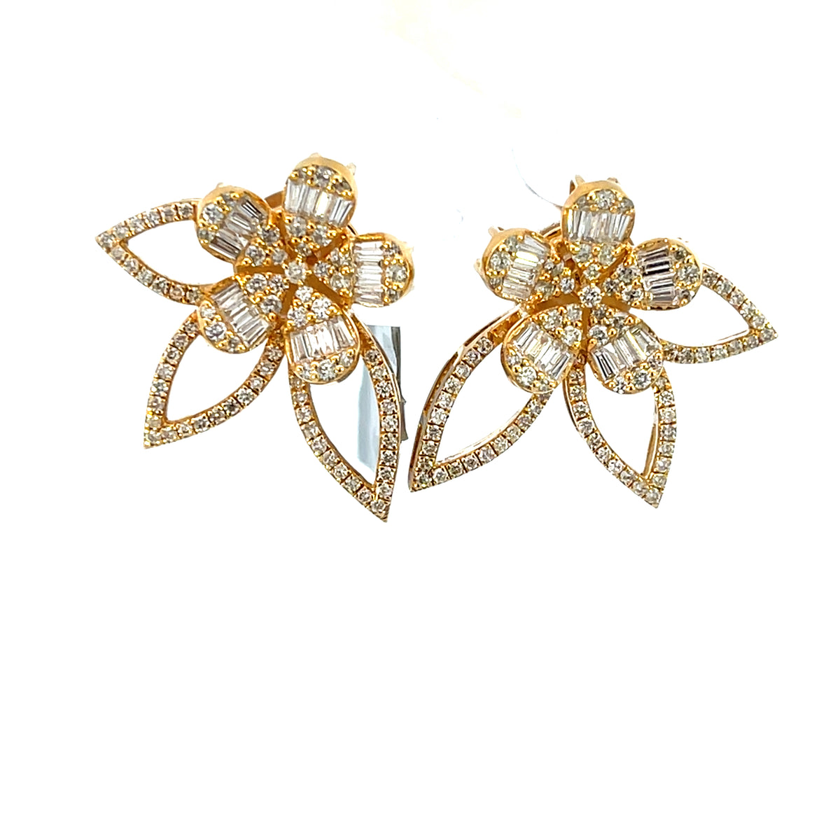 Diamond Stud Beautiful Butterfly Inspired Earrings