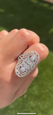 White Diamond Fashion Ring