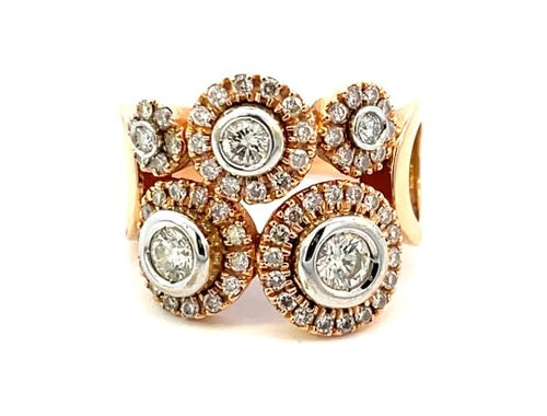 Tradiotional Vintage Circle Diamond Ring