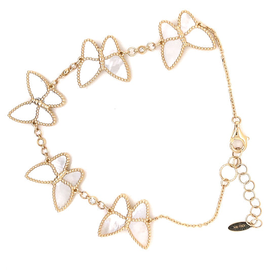 Mother of Pearl Butterfly Bracelet