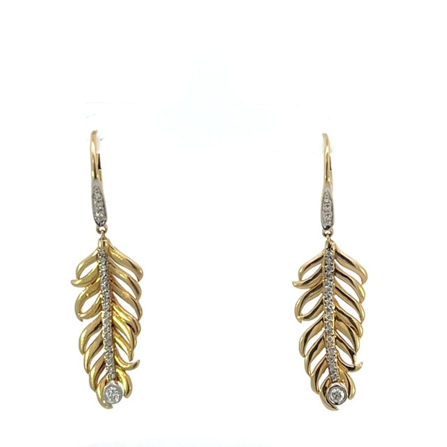 Gold leaf beautiful Earrings