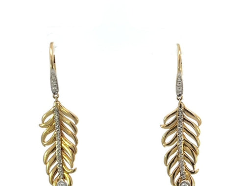 Gold leaf beautiful Earrings