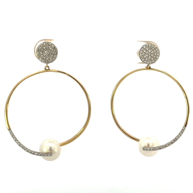 HOOP PEARL EARRINGS